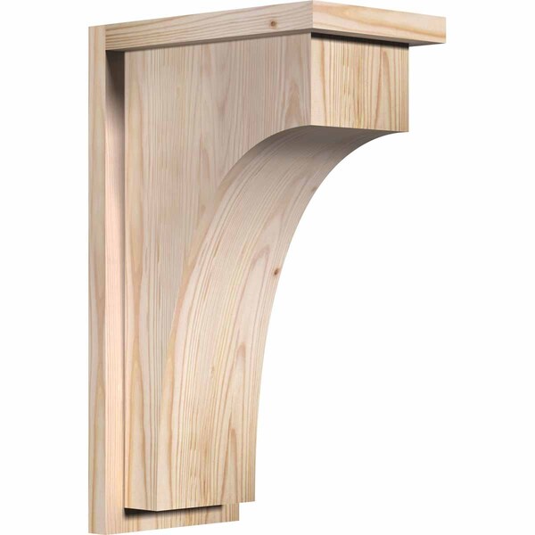 Ekena Millwork Huntington Smooth Corbel w/Backplate, Douglas Fir, 7 1/2"W x 12"D x 20"H COR08X12X20HUN01SDF - main
